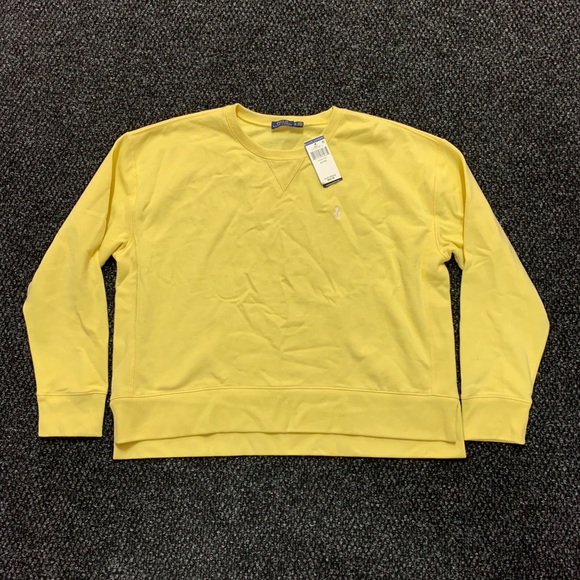 Polo Ralph Lauren Tops - Polo Ralph Lauren Yellow Banana Pee Crewneck XL